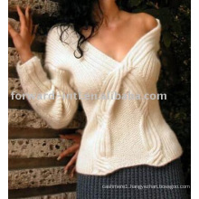 Hand knitted cashmere